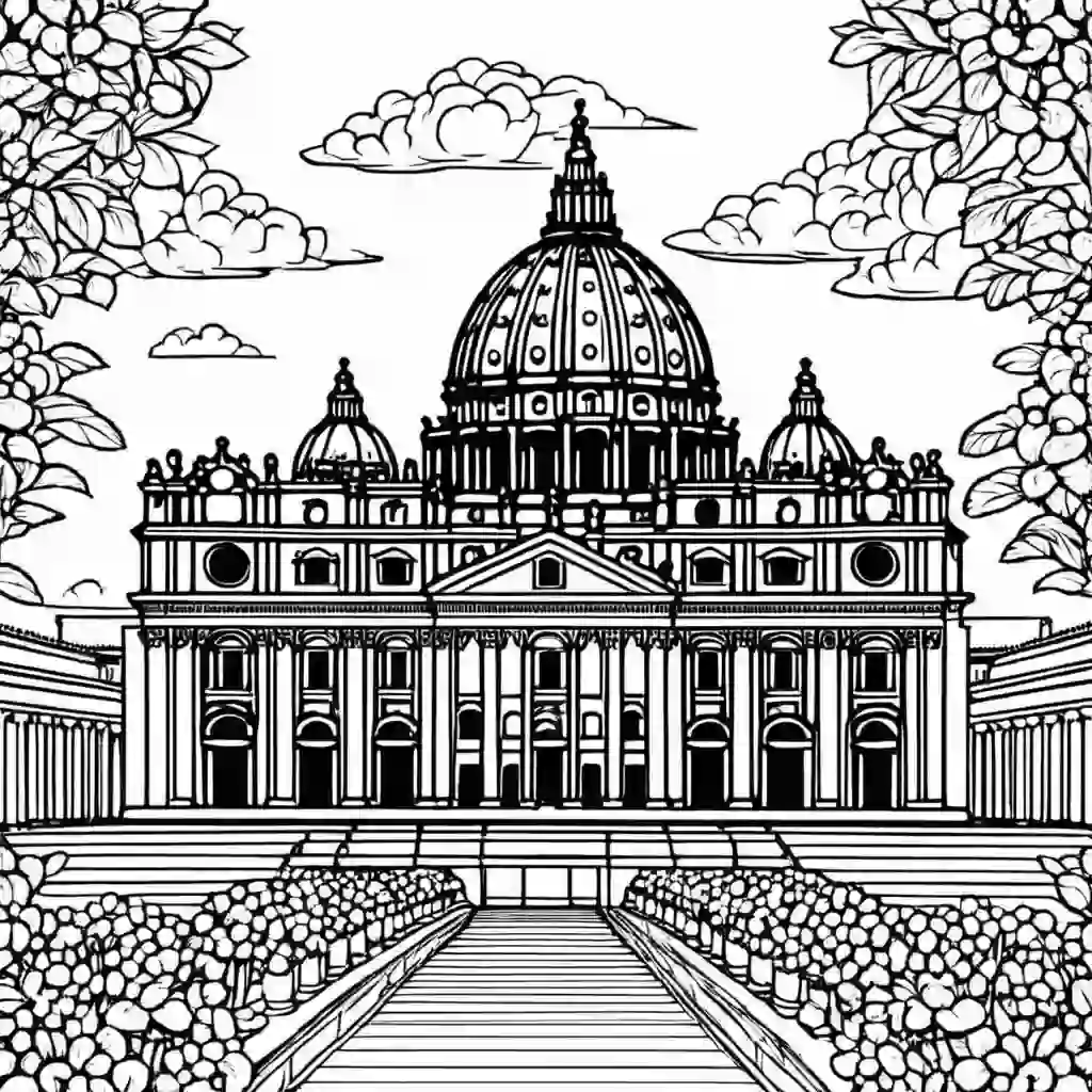 St. Peter's Basilica coloring pages